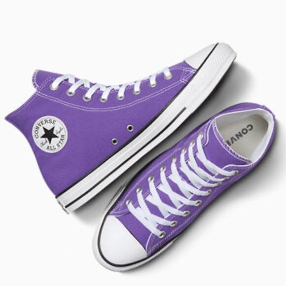 CONVERSE CHUCK TAYLOR ALLSTAR HI MEN'S 6 WOMEN'S 8 PURPLE - Picture 2 of 8